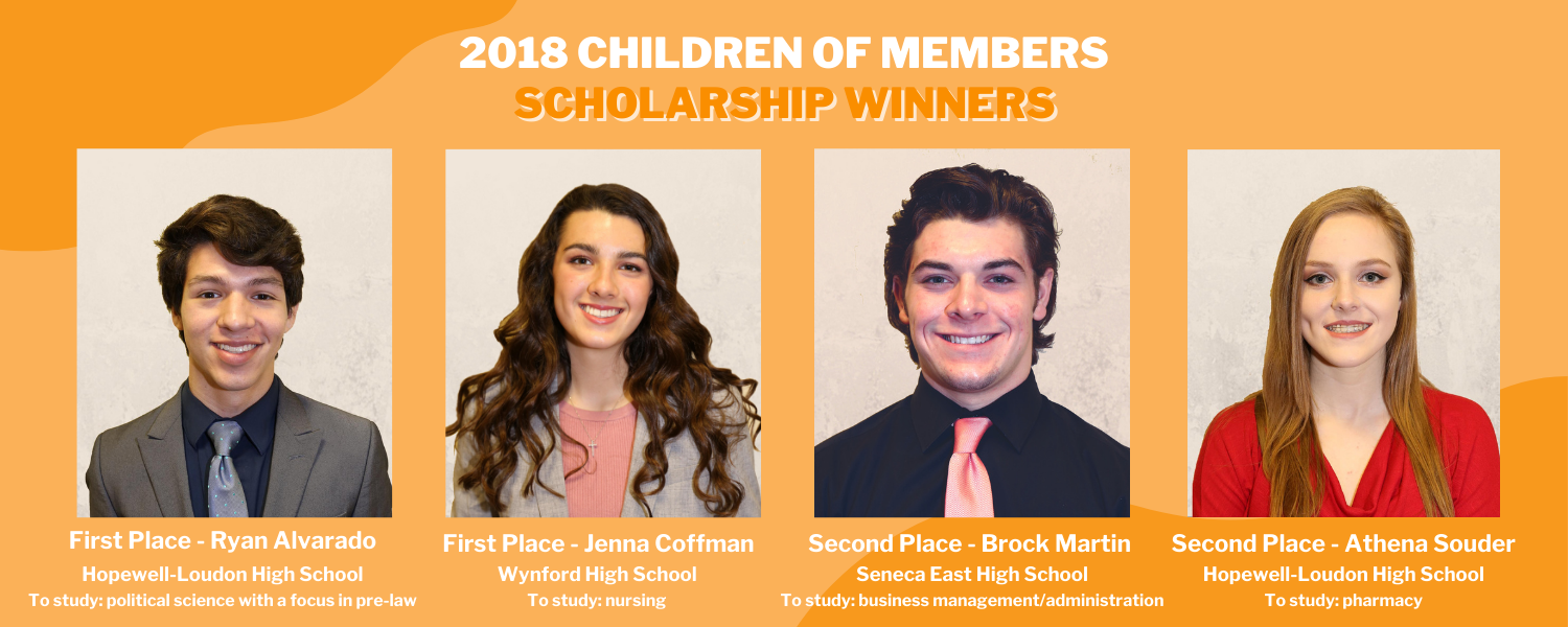 2018 Children Of Members Scholarship Winners