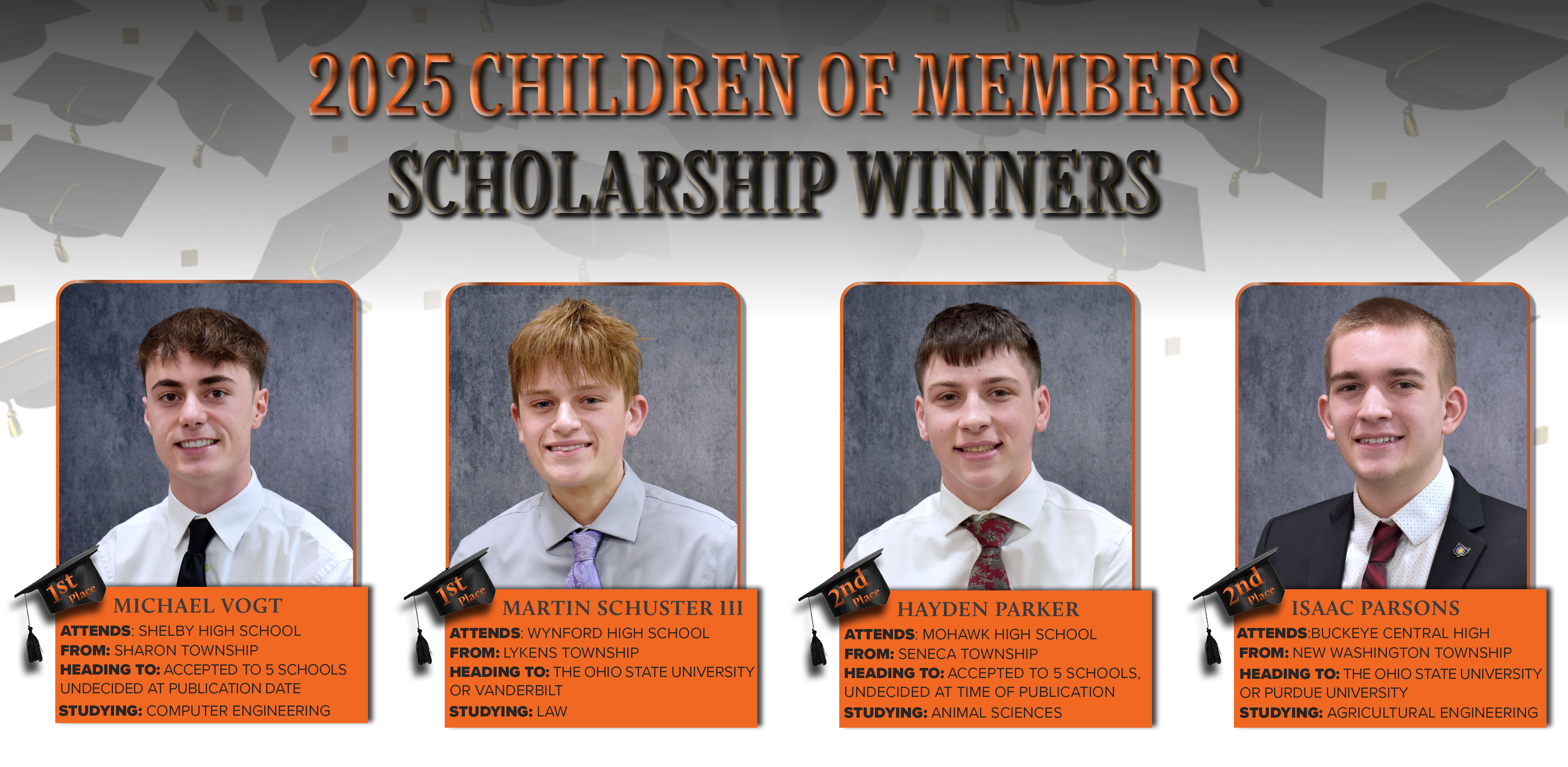 Children of Members Scholarship Winners  2025